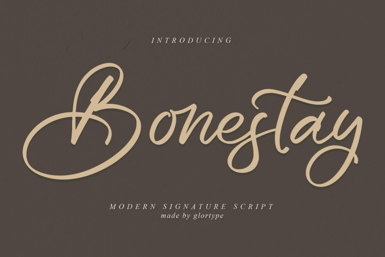 Font chữ viết tay việt hóa Fz Bonestay