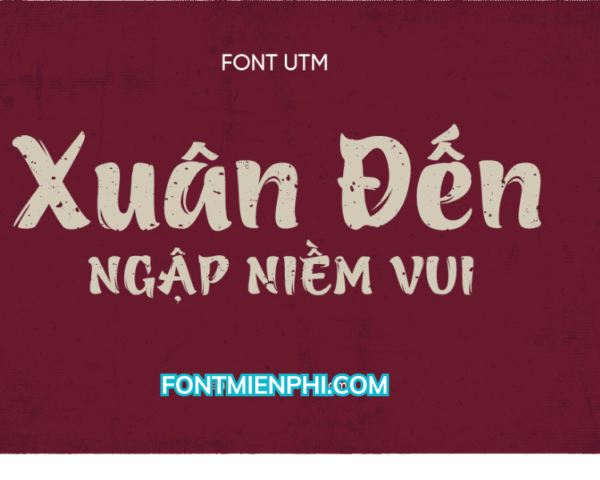 Việt hóa font UTM Azuki ,font Tết